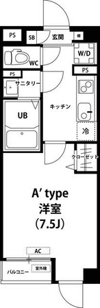 住吉駅 徒歩17分 3階の物件間取画像